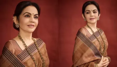 Nita Ambani Turns Heads In Sacred Ram-Inspired Ikat Saree As She Receives Her Honorary Doctorate