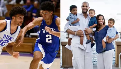  Meet Carlos Boozer's Ex-Wife, CeCe And Twin Sons, Cameron And Cayden Amid Duke's Loss To UConn   