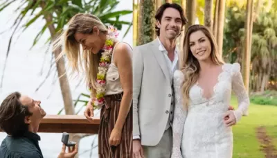  Hugh Hefner's Widow, Crystal Harris Elopes With James, Wedding Dress Had 5,400 Swarvoski Crystals   