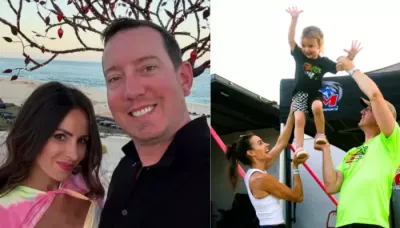  Kyle Busch Once Fell From Stool, Wife, Samantha Revealed He Got 24 Stitches That Saved His Leg   