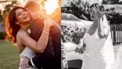  Jennifer Winget Wore Solitaire Tennis Bracelet With Earrings For Her Wedding, Flaunts Unique Ring   