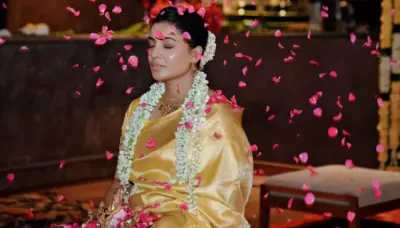  Raj Nidimoru Joins Wife Samantha Ruth Prabhu As She Celebrates Traditional Baby Shower Ceremony   