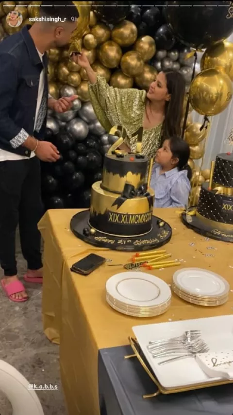 Sakshi Dhoni Celebrates 32nd Birthday With Daughter, Ziva Dhoni, The
