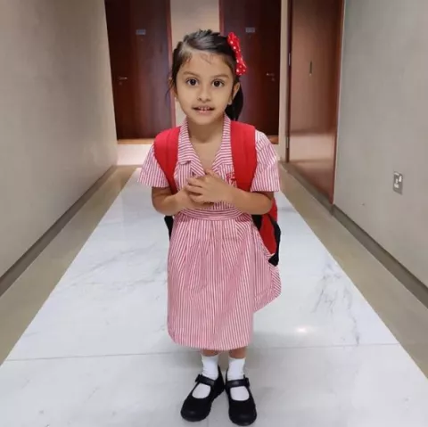 Dimpy Ganguly's Baby Girl, Reanna Is Excited To Go To School, Mommy ...
