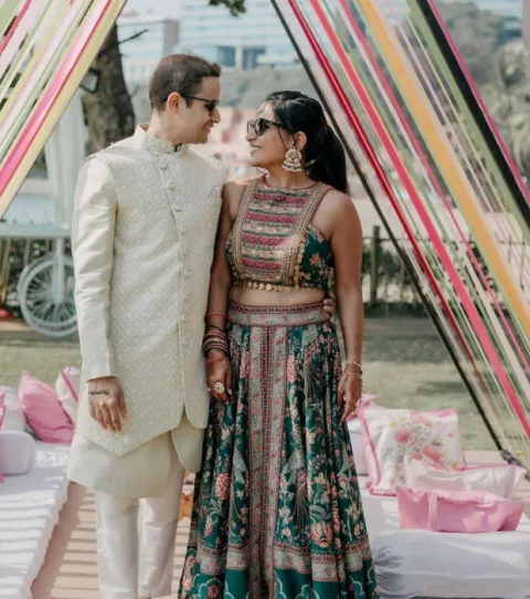 Brides Who Wore Indo-Western Outfits On Their Pre-Wedding Festivities ...