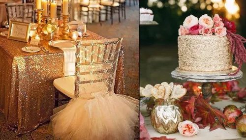 5 Prettiest Ways You Can Add A Metallic Touch To Your Wedding Decor