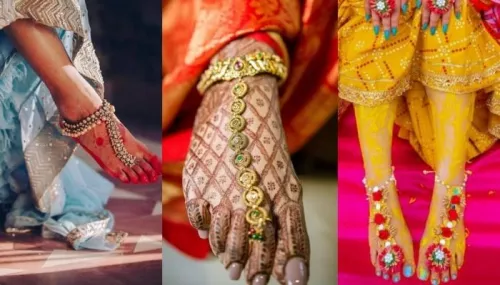 20 Stunning 'Pairphool' Designs For To-Be-Brides, From Pearl Drop 'Pairphool' To Floral 'Pairphool'