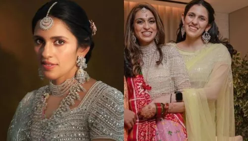 Shloka Mehta's Sister, Diya Borrows Her Diamond Layered Necklace To Wear At Son's 'Mundan' Ceremony