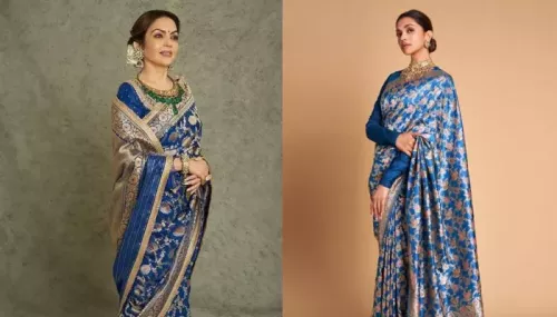 One Saree, Two Different Looks: Nita Ambani And Deepika Padukone Donned Similar Royal Blue Saree