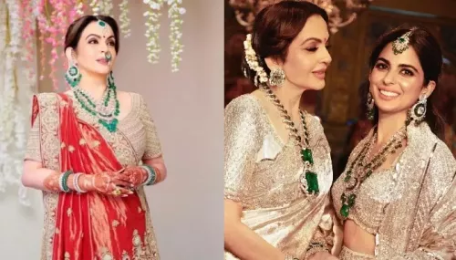 Isha Ambani Borrowed Nita's Emerald And Diamond-Studded Jewellery For Anant's Pre-Wedding Bash