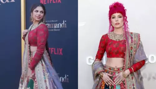 Heeramandi Actress Sharmin Segal Or American Singer Halsey, Who Wore The Sabyasachi Lehenga Better?
