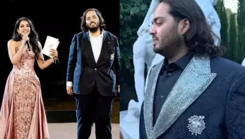 Anant Ambani Re-Wore His Heart-Shaped Diamond Brooch At Cruise Bash From His 1st Pre-Wedding Soiree