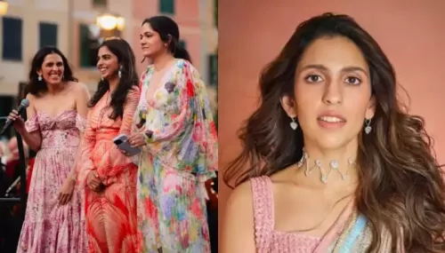 Shloka Mehta Oozes Elegance In A Super Expensive Poplin Draped Maxi Dress At Anant's Cruise Bash