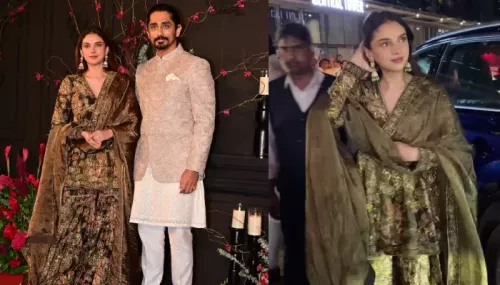 Aditi Rao Hydari Wore A Costlier Gharara Than Bride, Sonakshi Sinha At Her Wedding Reception Party