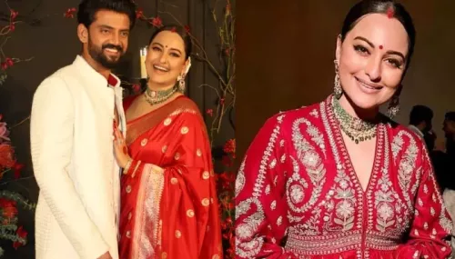 Sonakshi Sinha Shells Out New Bride Vibes In Anita Dongre 'Kurta' Set At Reception, It's Worth Lakhs