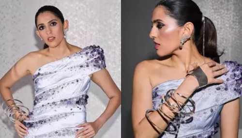 Shloka Mehta Dons An Ombre-Effect Dress, Styles Her Intergalactic-Themed Look With Statement Jewels