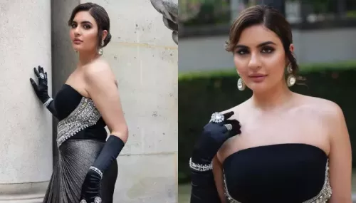 'TMKOC' Fame, Deepti Sadhwani Stuns In Rizman Ruzaini's 'Begum' Gown Featuring Embellished Waistline