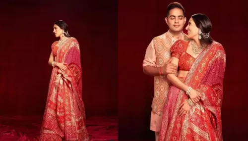 Shloka Mehta Stuns In Pink 'Bandhani' Lehenga, But Her Diamond Set Steals Limelight At 'Mameru' Bash