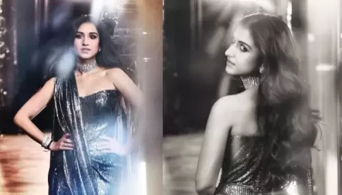 Radhika Merchant Raises The Heat In A Bespoke 'Chainmail' Saree From Manish Malhotra's Collection