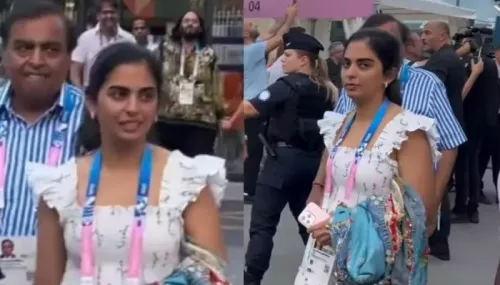 Isha Ambani Looks Chic In A Cost-Effective Nap Dress With Sandals Worth Rs. 63K At Paris Olympics
