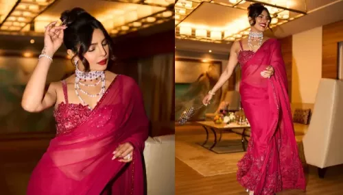 Priyanka Chopra Dons Bulgari Bracelet Of Rs. 31 Lakh With A Vintage Haar For Brother's Wedding Event