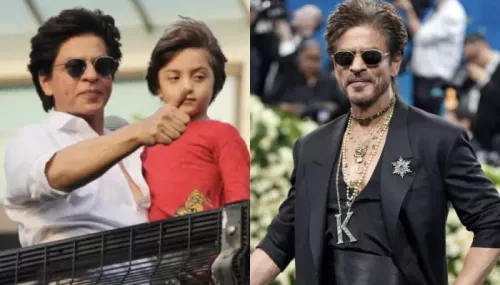 Shah Rukh Khan Smiles Proudly As He Records AbRam's Performance, Fans Say, 'Proud Father Moment'