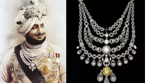 Maharaja Bhupinder Singh's Lost Patiala Necklace Worth 30M USD Featured Seventh Largest Diamond