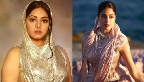 Janhvi Channels Inner Sridevi At Cannes, Dons Specially Woven Benarasi Skirt By Indian Designer