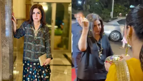 Farah Khan Refuses To Put Tilak On Forehead Instead Asks To Apply It On Hand, Netizens React
