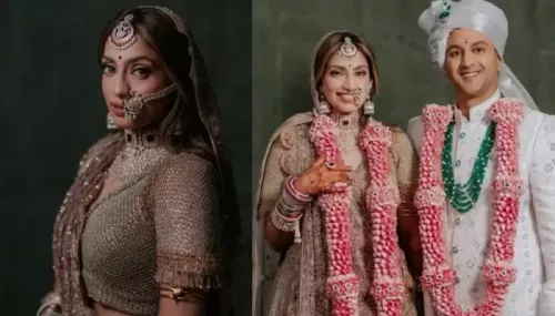Mukesh Ambani's Nephew Vikram's Bride Shweana Wore No Fabric, Molten Metal Lehenga Worth Rs. 1 Crore