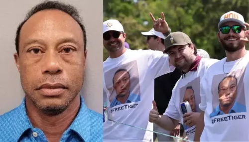 Tiger Woods Faces Fresh Trouble After DUI Crash As Houston Open Crowd Wears Viral Mugshot Shirts