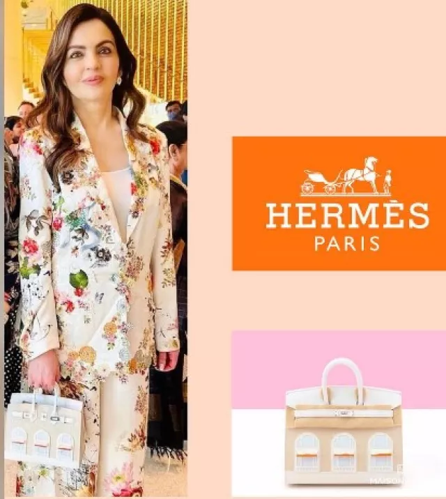 Nita Ambani Carried A Hermes Faubourg Birkin Bag Worth Rs. 3.2 Crores