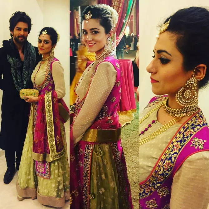 Ridhi Dogra Raqesh Bapat at Arun Jaitley's daughter's wedding
