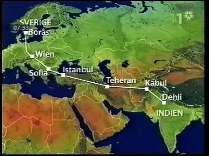 india to sweden travel time by flight