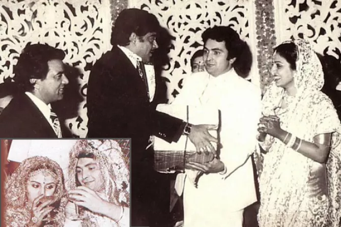 Neetu Singh And Rishi Kapoor wedding photos