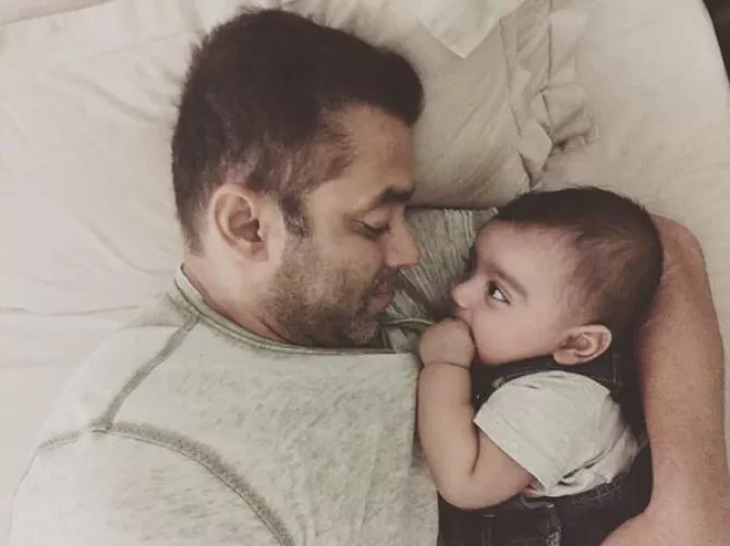 Salman Khan and Ahil