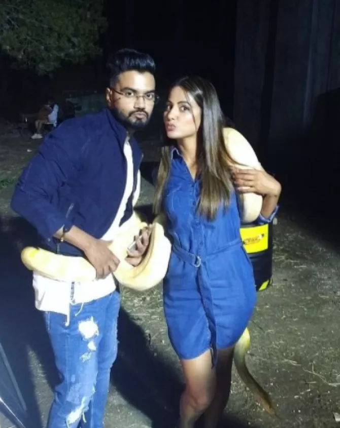 Hina Khan and Rocky Jaiswal