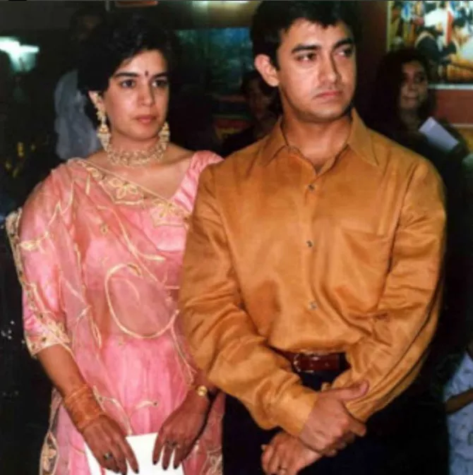 Aamir Khan With Reena Dutta
