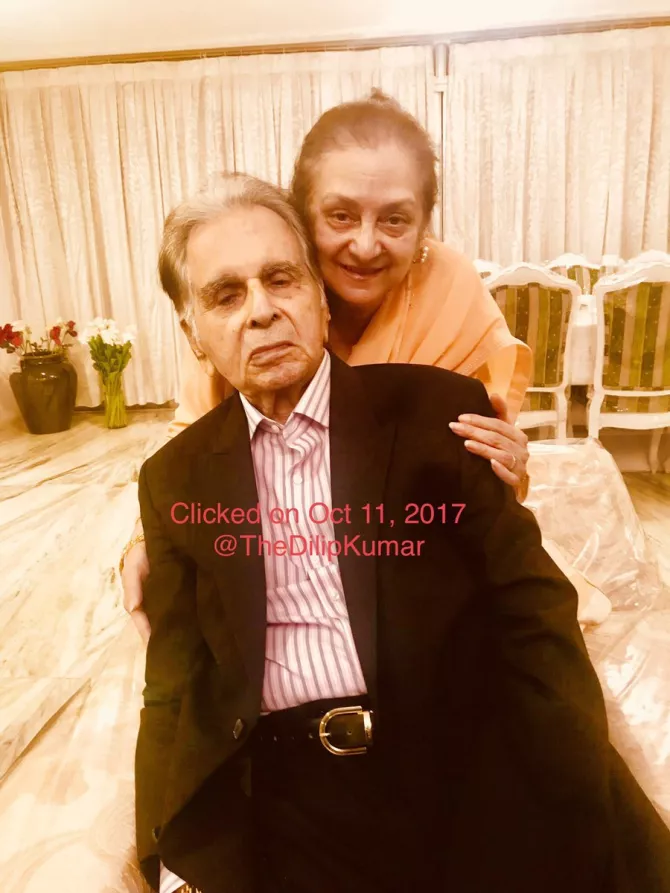 Dilip Kumar and Saira Banu