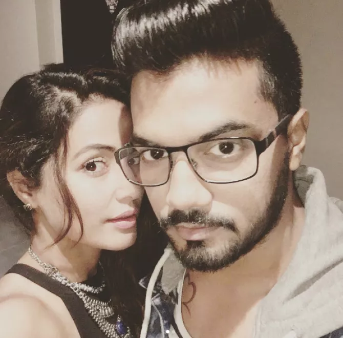 Hina Khan and Rocky Jaiswal