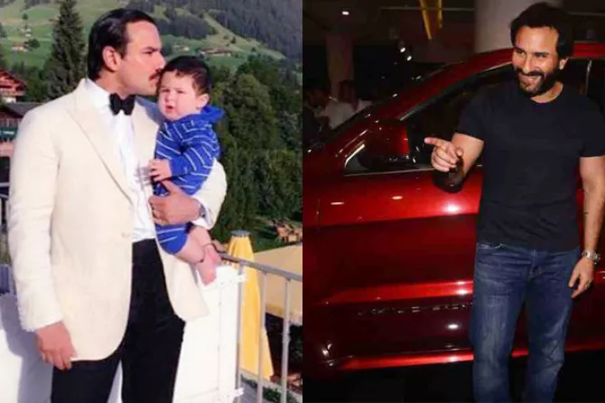 Saif Ali Khan and Taimur Ali Khan