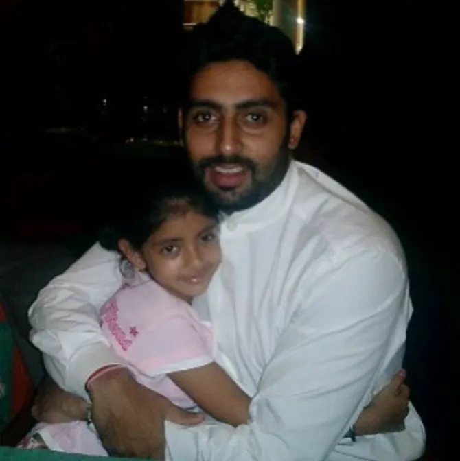 Navya Naveli Nanda and Abhishek Bachchan