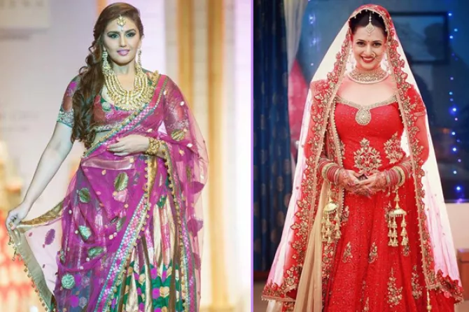 plus size wedding saree