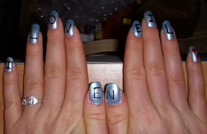 Initial Nail Stickers - wide 6