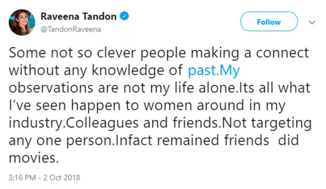 Raveena Tandon Tweet