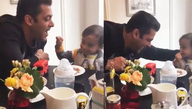 Ahil Sharma and Salman Khan