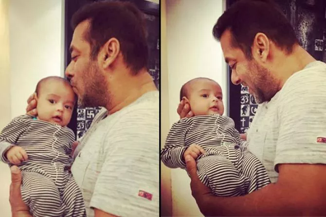 Ahil Sharma and Salman Khan