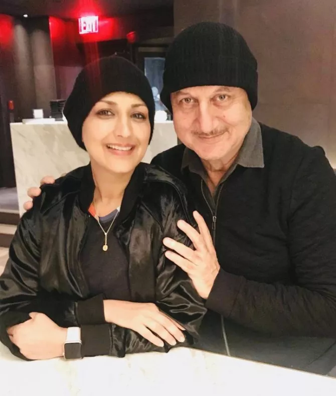 Sonali Bendre and Anupam Kher