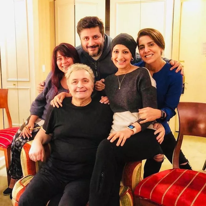 Rishi Kapoor, Neetu Kapoor, Sonali Bendre and Goldie Behl