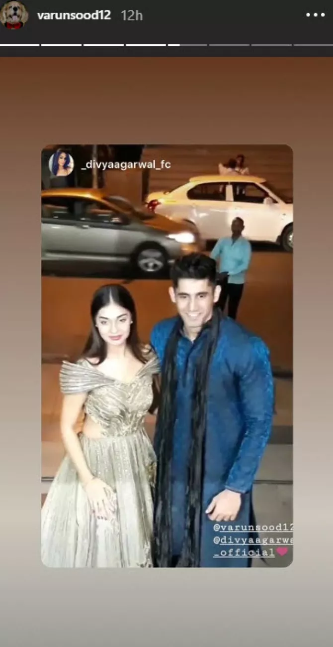 Varun Sood and Divya Agarwal at Prince-Yuvika's sangeet